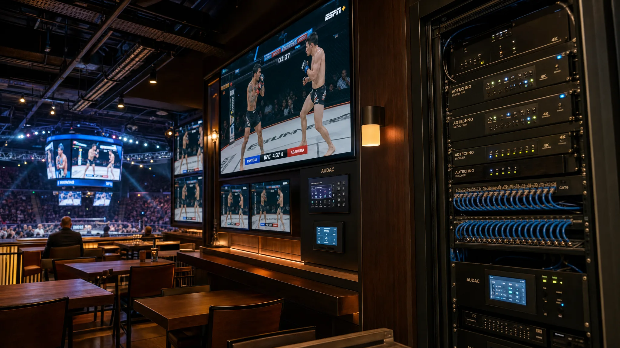 Dante AV Ultra + AUDAC Touch2: AV Systems for Sports Arenas in Thailand