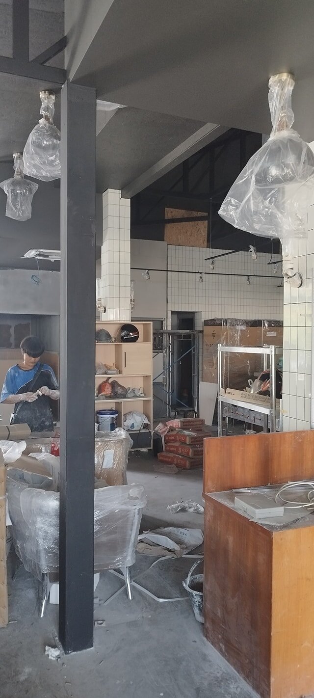 CCTV hardware installation in a restaurant