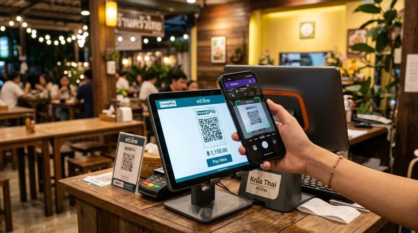 PromptPay QR integration with Syrve POS — cashless QR-code payments for restaurants in Thailand