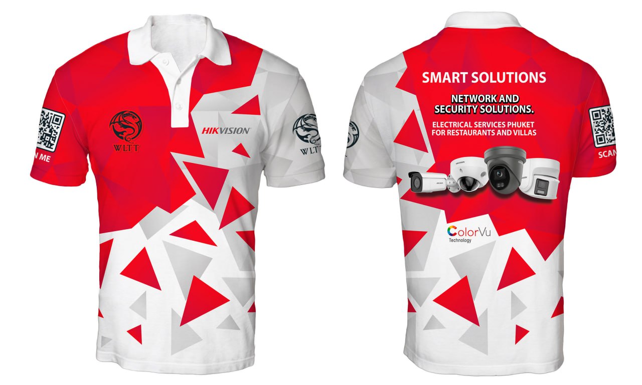 WLTT team in branded red uniform